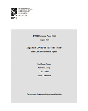 Impacts of COVID-19 on food security: Panel data evidence from Nigeria title=