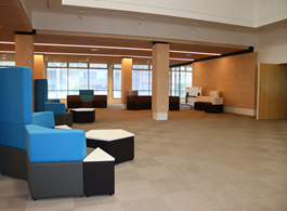 Redesigning of Library Space, but significant changes noted during the 21st century, especially with the addition of new spaces on the ground floor.