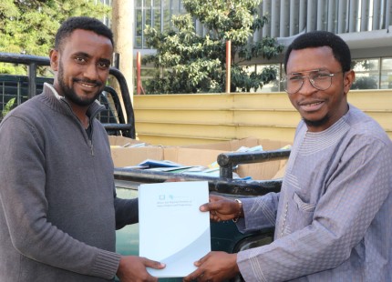 ECA's Knowledge Management and Service Section (KMSS) Book Donation to Gambella University