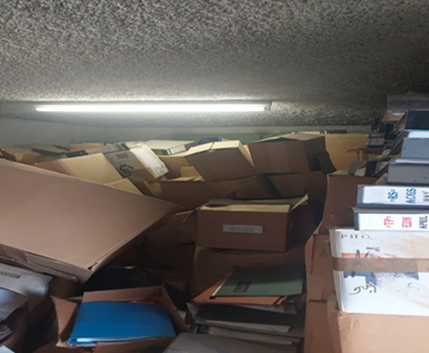 Inaccessible records mixed with scrap