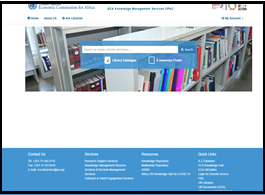 Initiation of the ECA Knowledge Repository