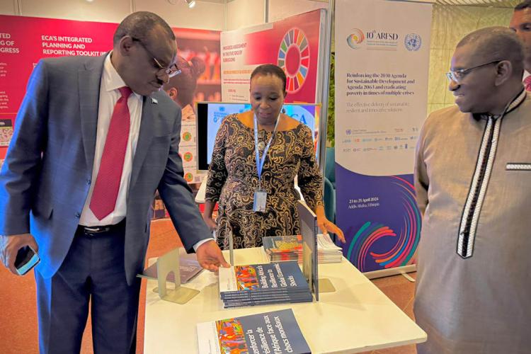 ECA Executive Secretary, Mr. Clavier Gatete at the ARFSD Knowledge Fair