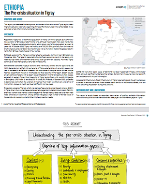 ETHIOPIA: PRE-CRISIS SITUATION IN TIGRAY title=