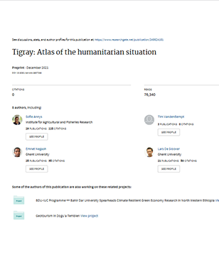 Tigray: Atlas of the humanitarian situation  title=