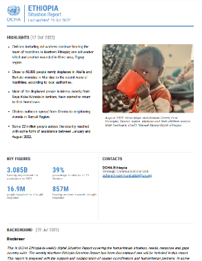 Ethiopia - Situation Report, 15 Oct 2022 title=