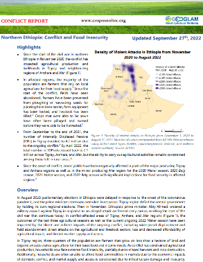 Northern Ethiopia: Conflict and Food Insecurity  title=