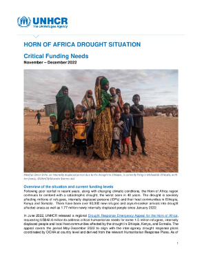 Horn of Africa Drought Situation: Critical Funding Needs (November – December 2022 title=