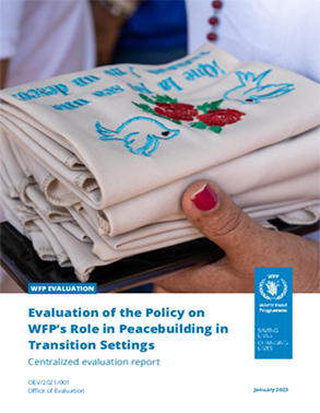 Evaluation of the Policy on WFP's Role in Peacebuilding in Transition Settings title=