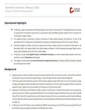 Ethiopia - Operation Overview, February 2023 title=