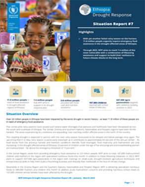 WFP Ethiopia Drought Response Situation Report #7 (January – March 2023) title=