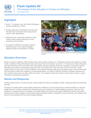 Flash Update #2: The Impact of the Situation in Sudan on Ethiopia (As of 5 May 2023) title=