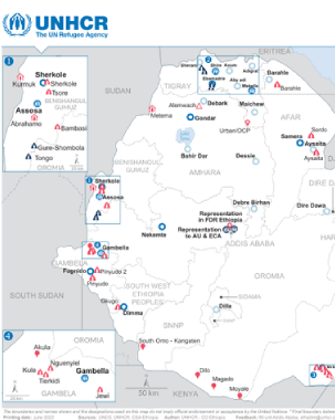 Ethiopia: UNHCR Operational Overview as of June 2023 title=