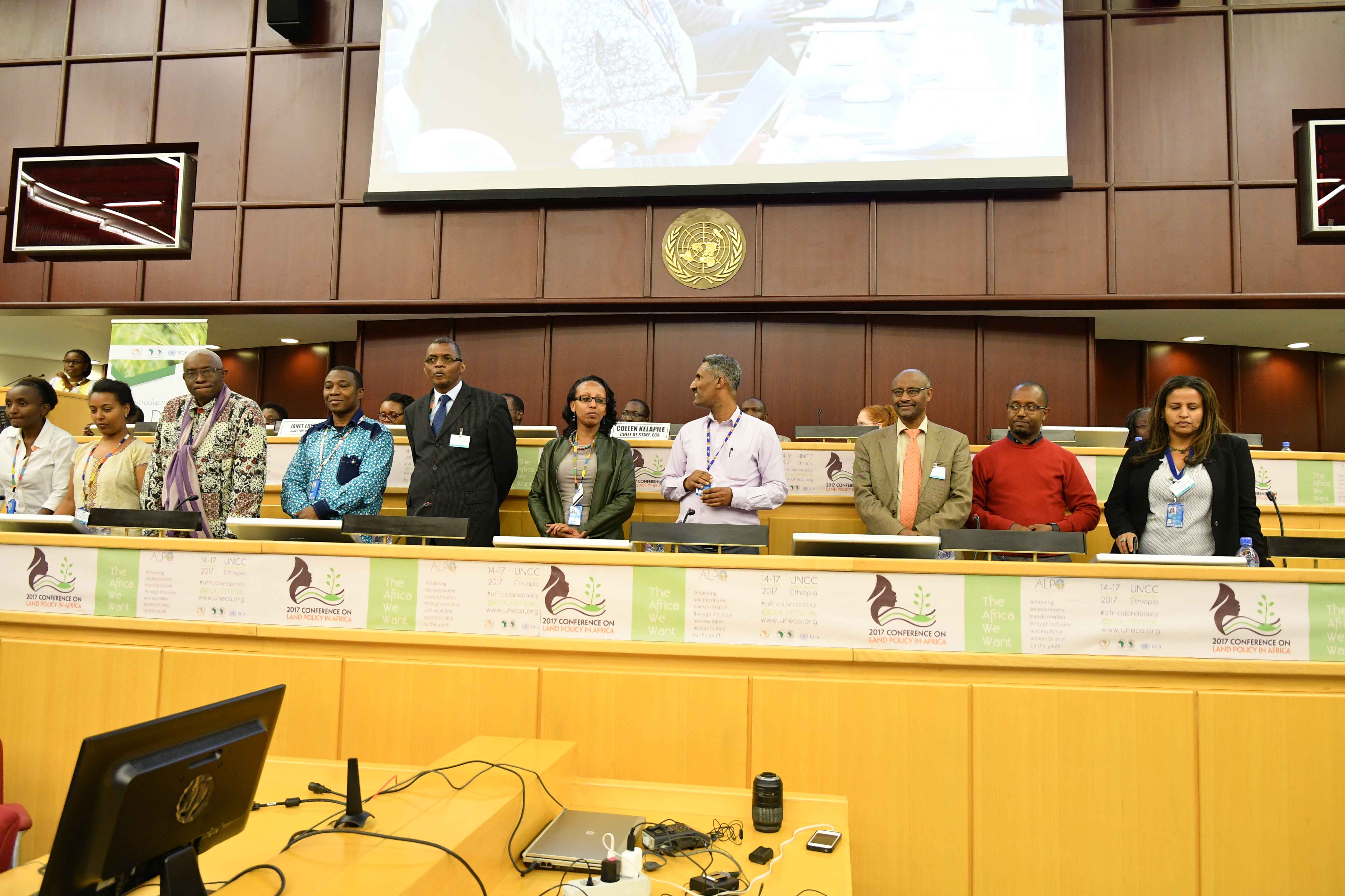 The second Conference on Land Policy in Africa held in Addis Ababa, November 2017. The conference was hosted by the Land Policy Initiative, which is a joint programme of the tripartite consortium consisting of the African Union Commission, the African Development Bank and the Economic Commission for Africa. Photo © ECA