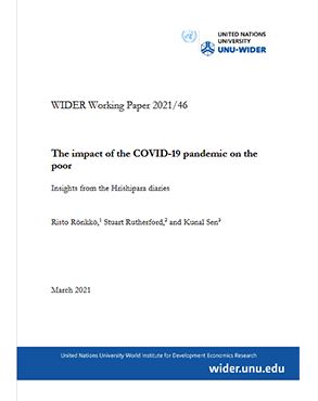 The impact of the COVID-19 pandemic on the poor. title=