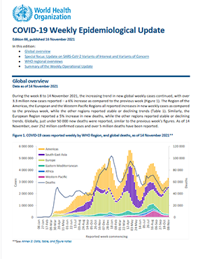 Weekly epidemiological update on COVID-19 - 16 November 2021