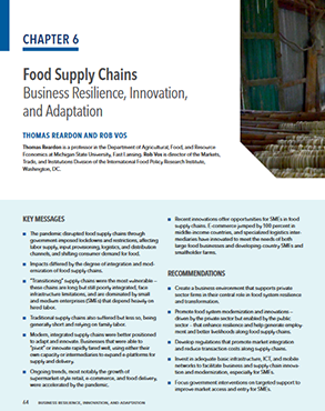 Food supply chains: Business resilience, innovation, and adaptation title=