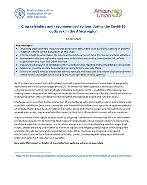 Safeguarding input supply chains for small-scale agricultural producers in the context of COVID-19 in Africa title=