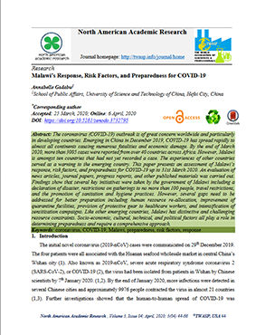 Malawi’s Response, Risk Factors, and Preparedness for COVID-19 title=