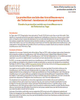La protection sociale des travailleuse·eur·s de l’informel : tendances et changements - Note d’information sur la protection sociale no.4 title=