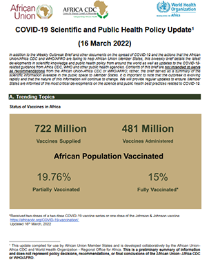 COVID-19 Scientific and Public Health Policy Update  title=