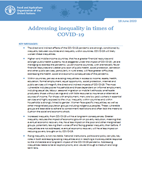 Addressing inequality in times of COVID-19 title=
