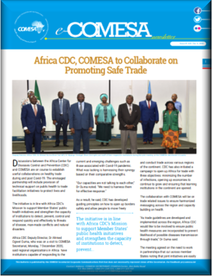 Africa CDC, COMESA to Collaborate on Promoting Safe Trade title=