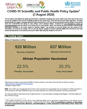 COVID-19 Scientific and Public Health Policy Update title=