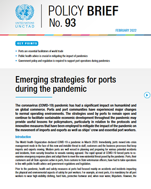 Emerging strategies for ports during the pandemic title=