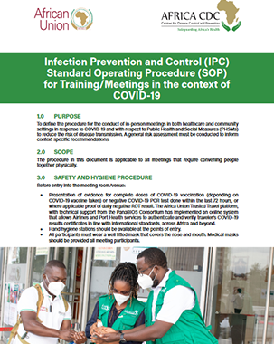 Infection Prevention and Control (IPC) Standard Operating Procedure (SOP) for Training/Meetings in the context of COVID-19 title=