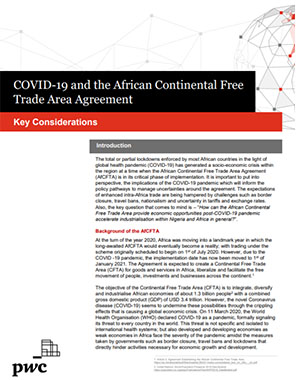 COVID-19 and the African Continental Free Trade Area Agreement title=