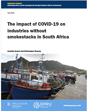 The impact of COVID-19 on industries without smokestacks in South Africa title=