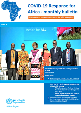COVID-19 Response for Africa - monthly bulletin - Issue 7 - September 2022 title=