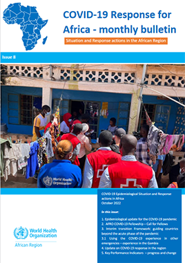 COVID-19 Response for Africa - monthly bulletin - Issue 8 - October 2022 title=