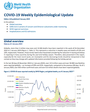 Weekly epidemiological update on COVID-19 - 19 January 2023 title=