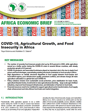 COVID-19, Agricultural Growth, and Food Insecurity in Africa - Volume 14 | Issue 2 title=
