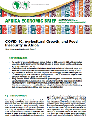 COVID-19, Agricultural Growth, and Food Insecurity in Africa - Volume 14 | Issue 2 title=