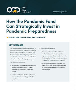 How the Pandemic Fund Can Strategically Invest in Pandemic Preparedness title=