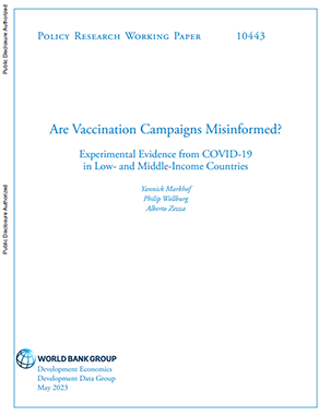 Are Vaccination Campaigns Misinformed ? Experimental Evidence from COVID-19 in Low- and Middle-Income Countries (English) title=