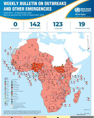 Outbreaks and Emergencies Bulletin, Week 36: 4 - 10 September 2023 title=