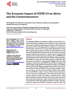 The Economic Impact of COVID-19 on Africa and the Countermeasures title=
