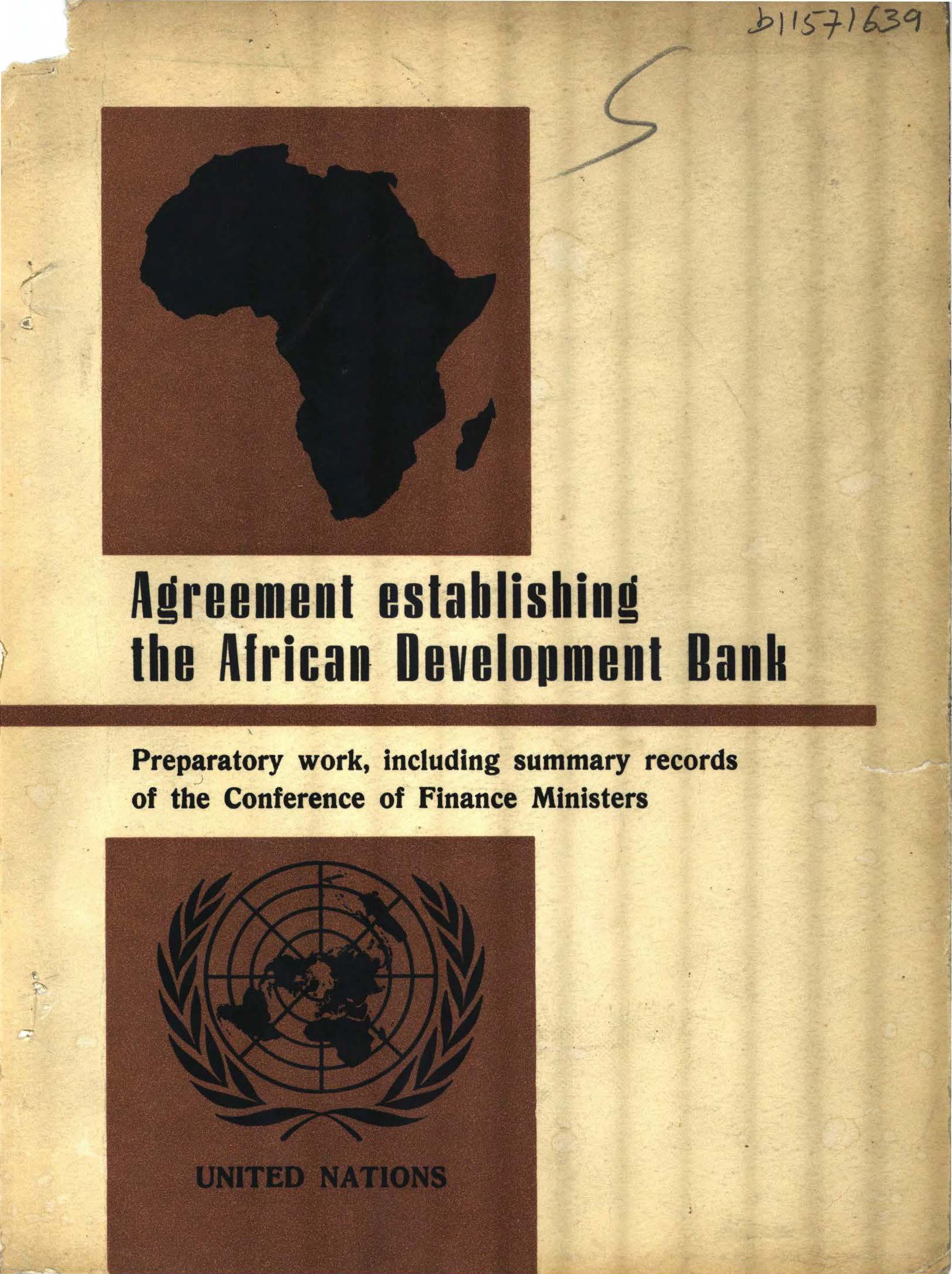 1964 African Development Bank (AfDB) was established through resolution 96(VI).