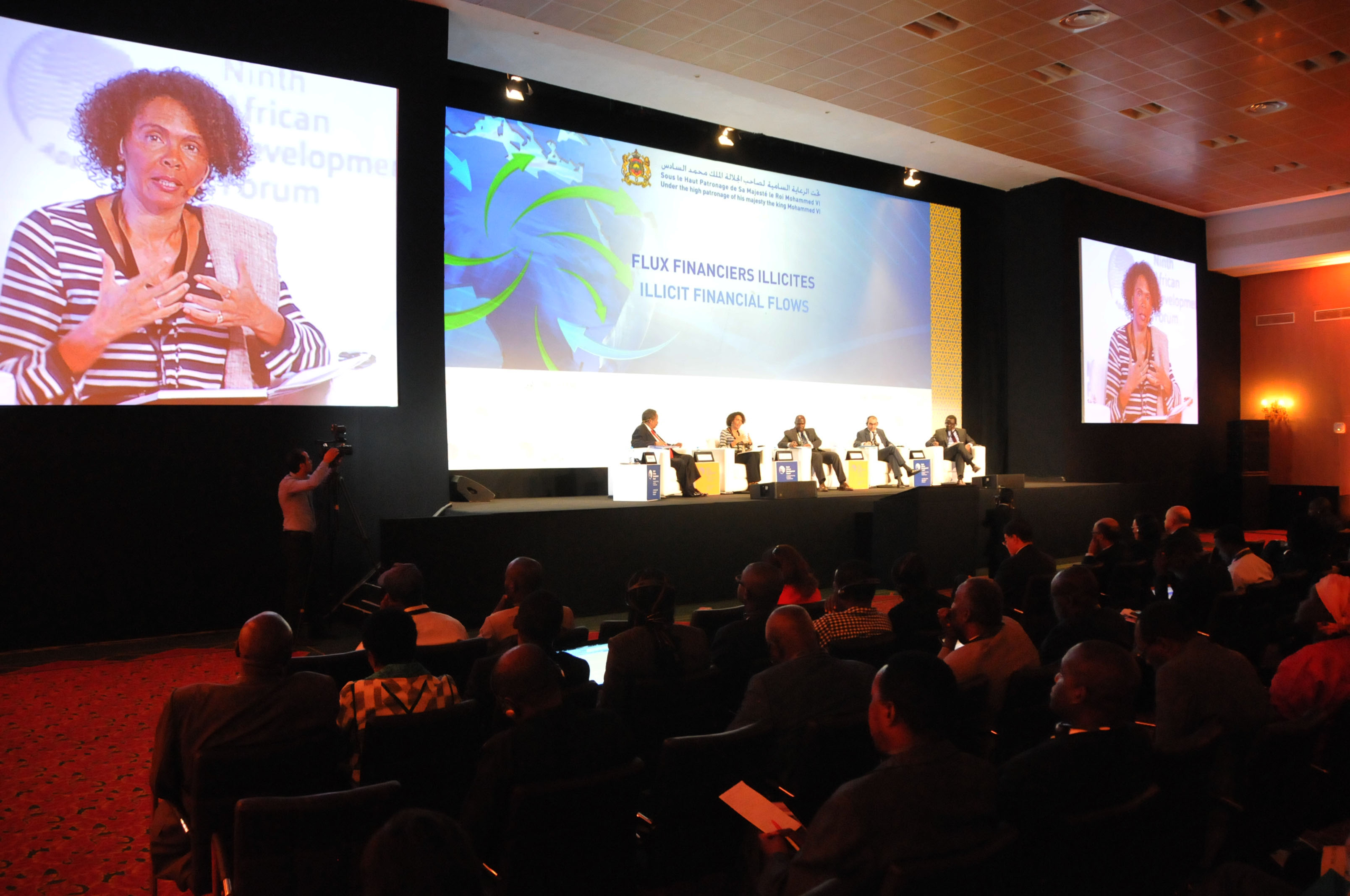 The 2014 Africa Development Forum (ADF-IX) Plenary session 4 on illicit financial flows. ECA groundbreaking research work on illicit financial flows methodology on trade mis-invoicing, which inspired similar estimates by Economic Commission for Latin America and the Caribbean(ECLAC), Economic and Social Commission for Asia and the Pacific(ESCAP) and Economic and Social Commission for Western Asia (ESCWA). Photo © ECA