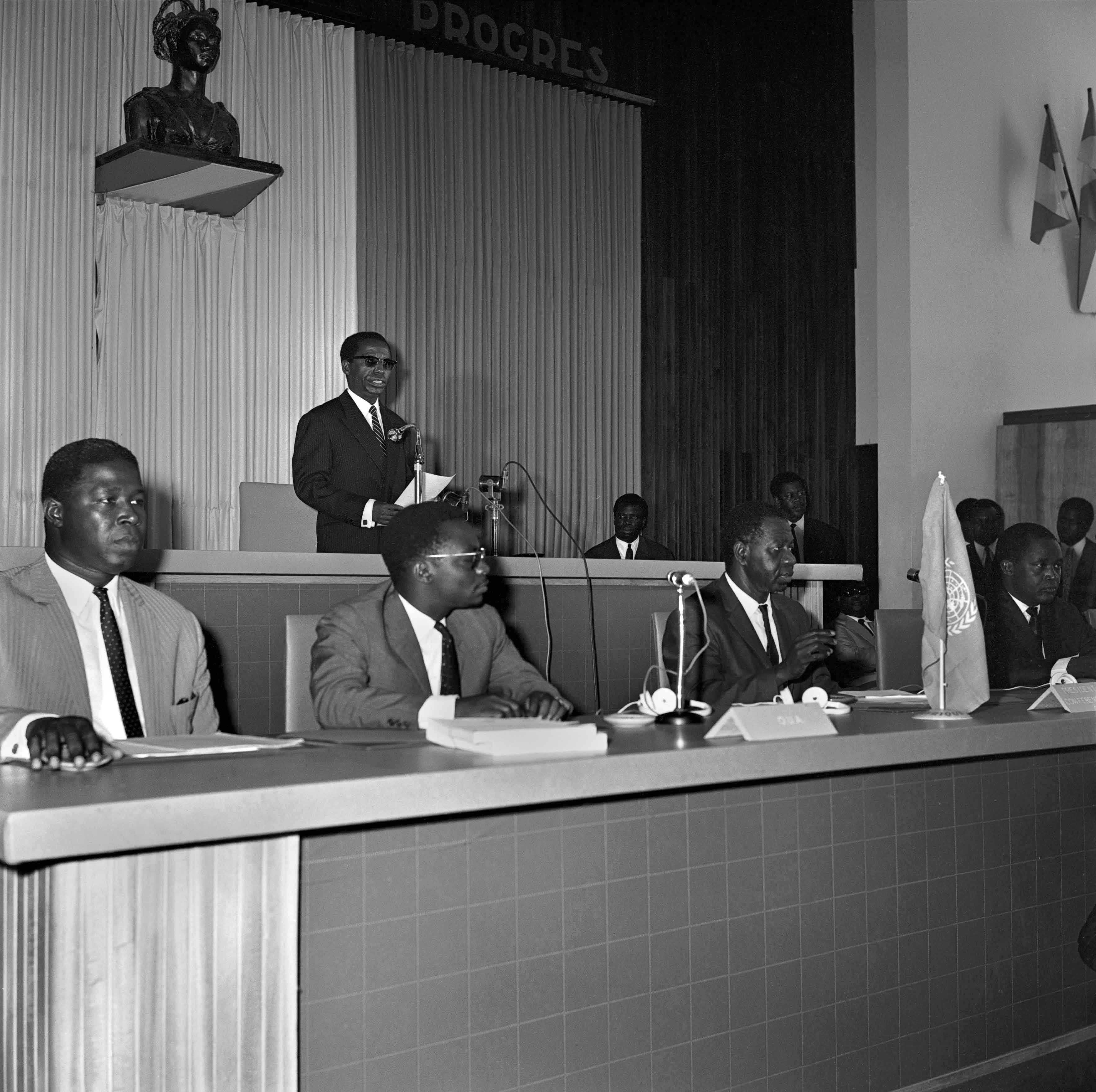 SUBREGIONAL PRESENCE: The first meeting of the new Central African Subcommission of the Economic Commission for Africa was held from 18 to 24 April 1966 in Leopoldville, Democratic Republic of the Congo. Photo © ECA