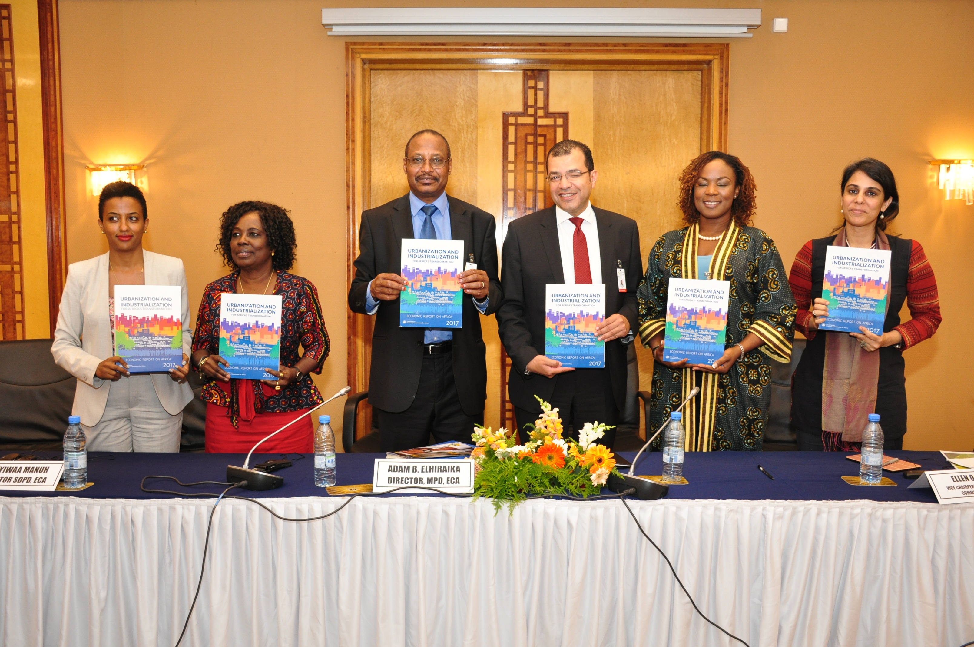 Launch of the Economic Report on Africa 2017 report in Dakar, Senegal on 26 March 2017. The report contains an examination of how the continent can accelerate industrialization as a vehicle for Africa’s structural transformation by harnessing opportunities arising from rapid urbanization. Photo courtesy