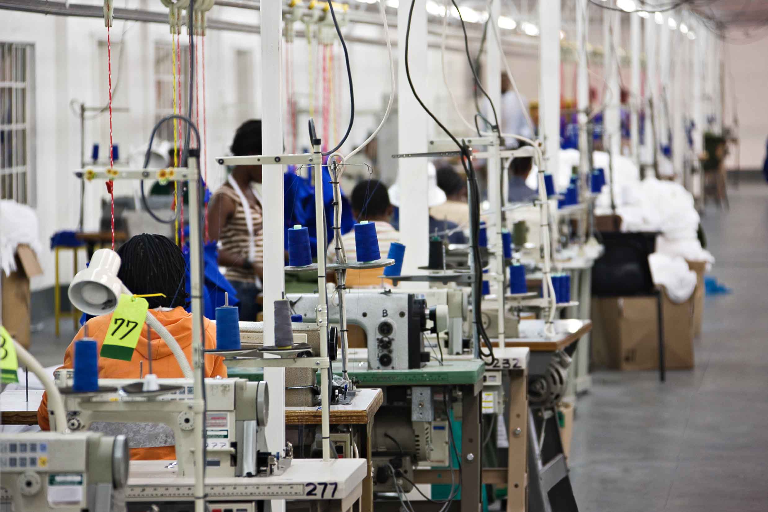 A textile factory in South Africa. Photo © Shutterstock