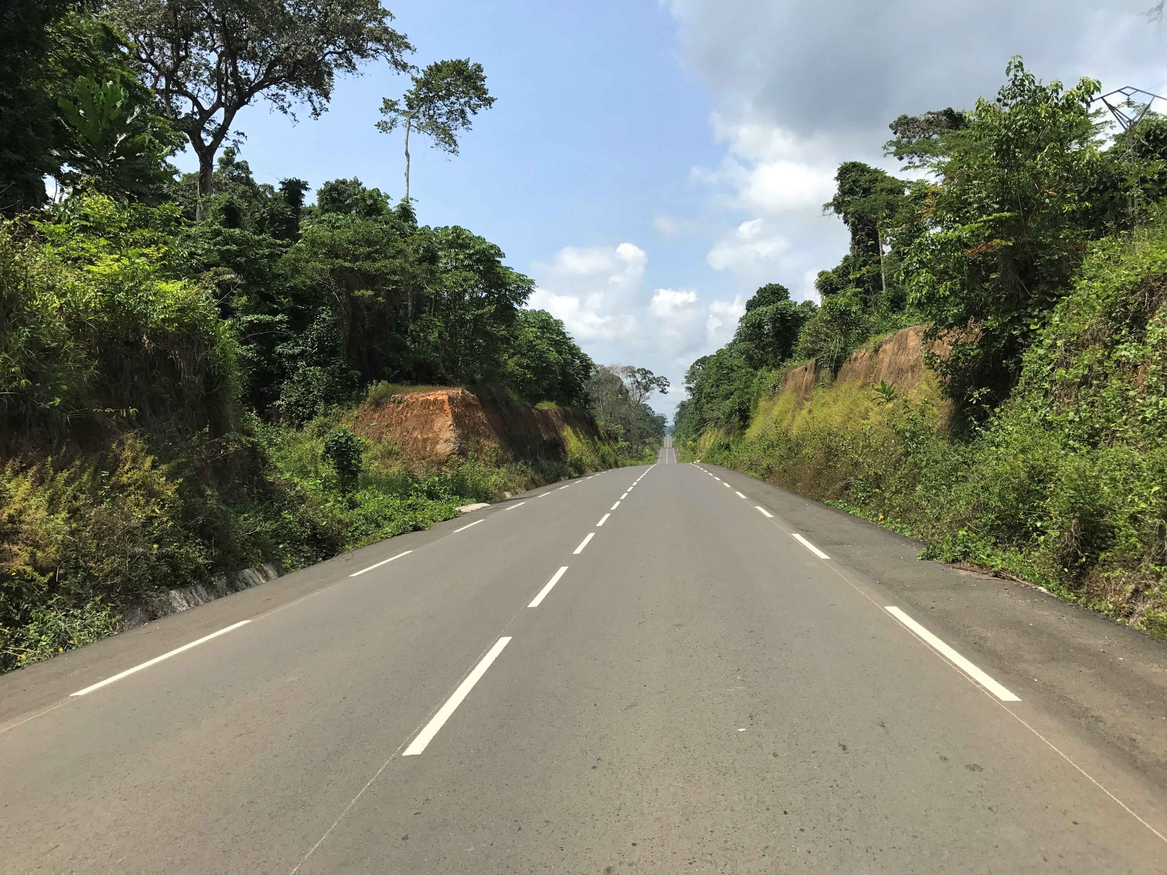 Developed from the Central Africa Consensual Transport Master Plan framework: a stretch of the Sangmelima (Cameroon) – Ouesso (the Congo) road. The project is aimed at linking the capitals of both countries. Photo by Cameroon Tribune.