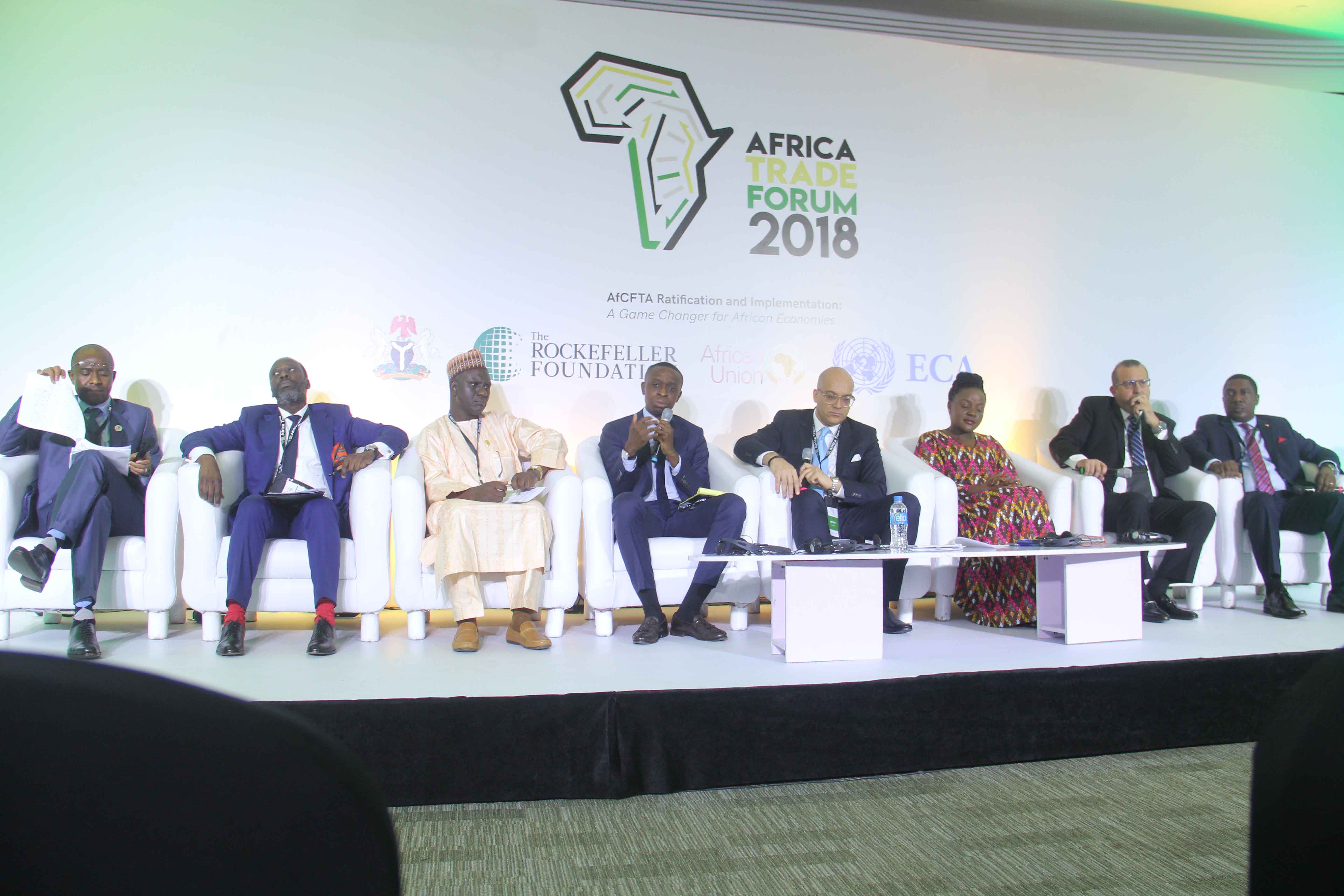 The Africa Trade Forum 2018, held in Lagos, Nigeria on 2 and 3 November 2018, under the theme “The AfCFTA [African Continental Free Trade Area] ratification and implementation: A game changer for African Economies”. Photo © ECA