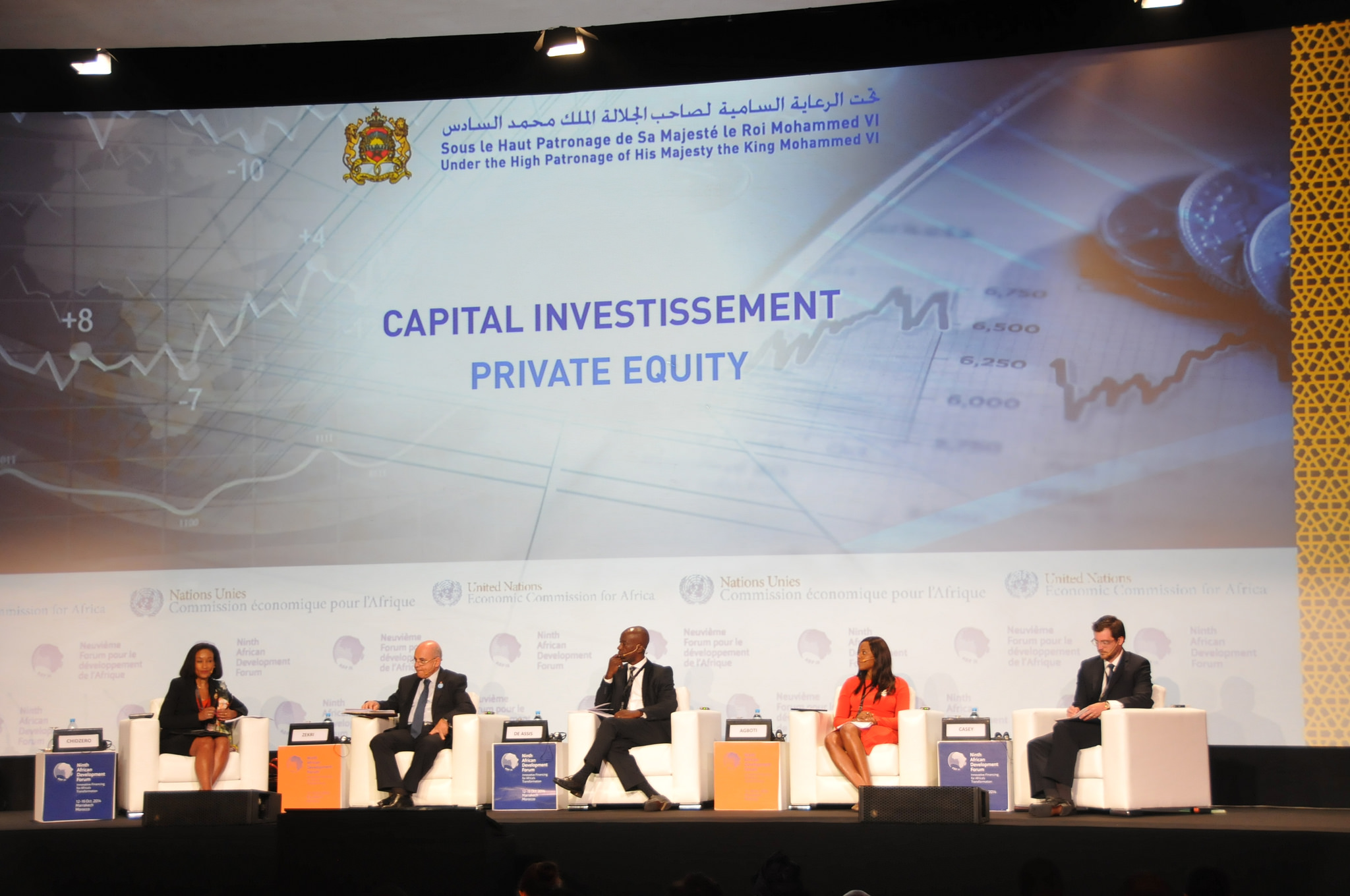Private Equity panel discussion at the ninth African Development Forum (IX) in Marrakech, Morocco, 14 October 2014. Photo © ECA