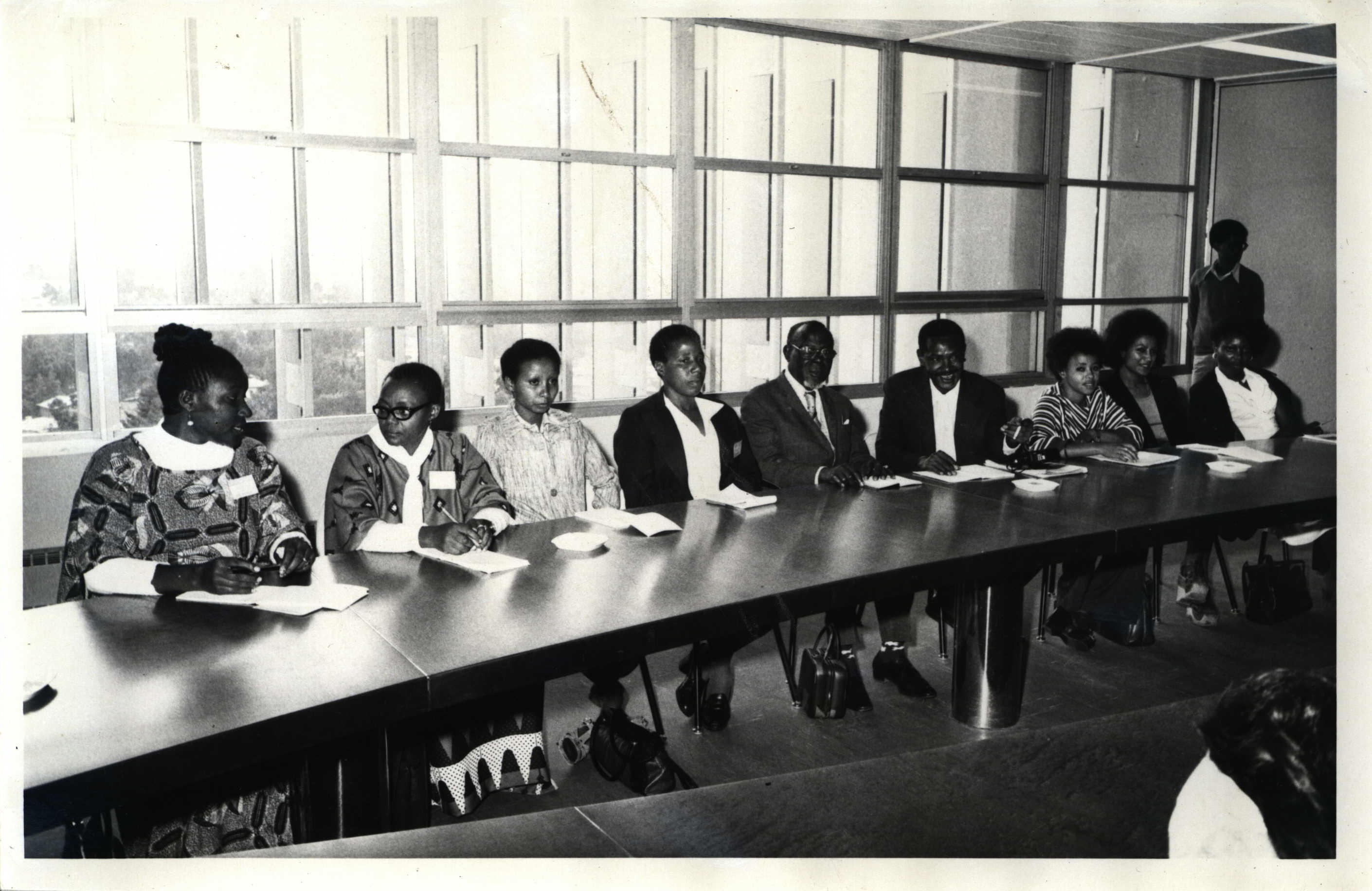 African women journalists attending a regional study tour on mass communication media and the integration of women in development. African women journalists attending a regional study tour on mass communication media and the integration of women in development.