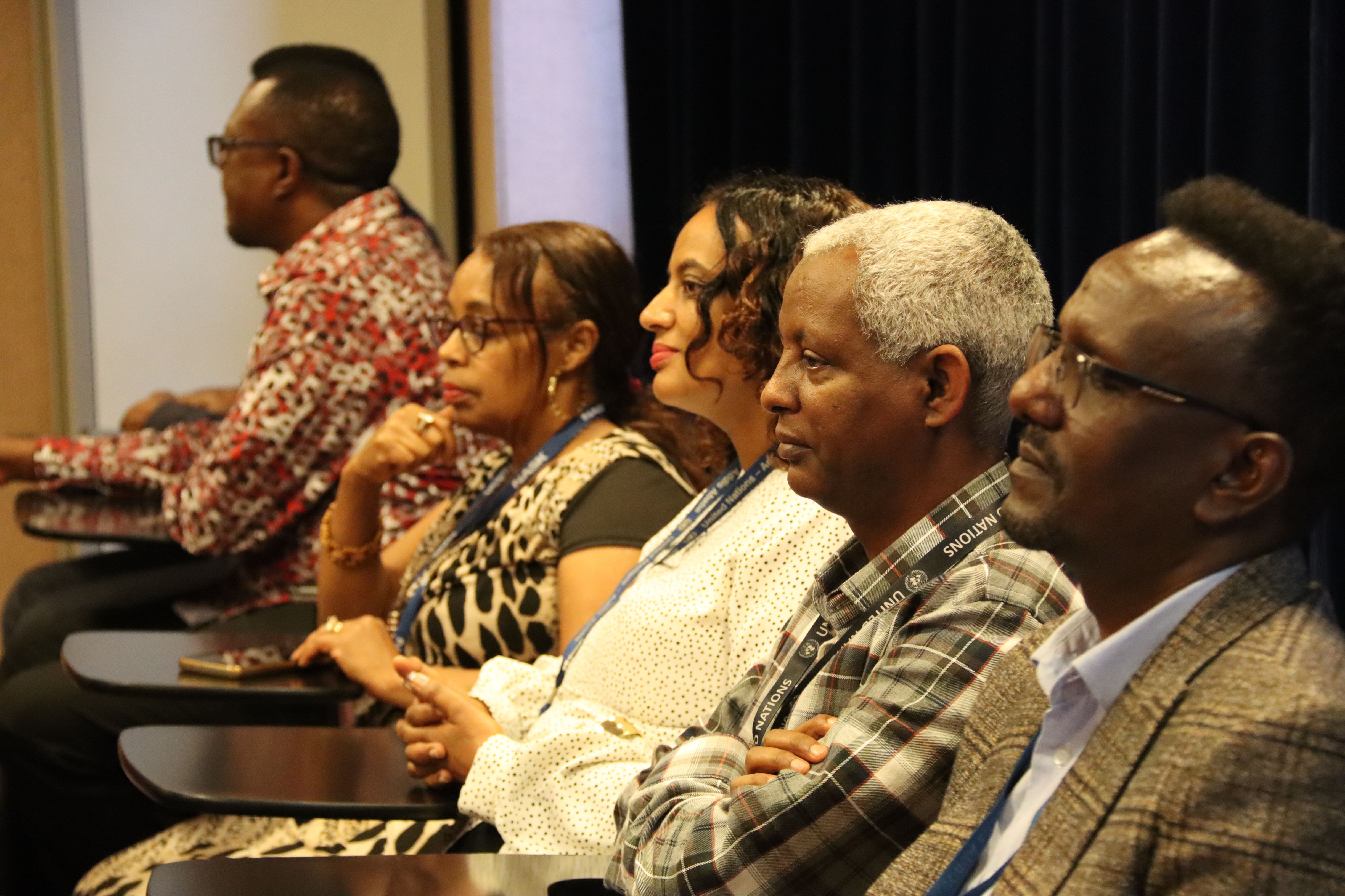 ECA Library staff at the plenary presentations